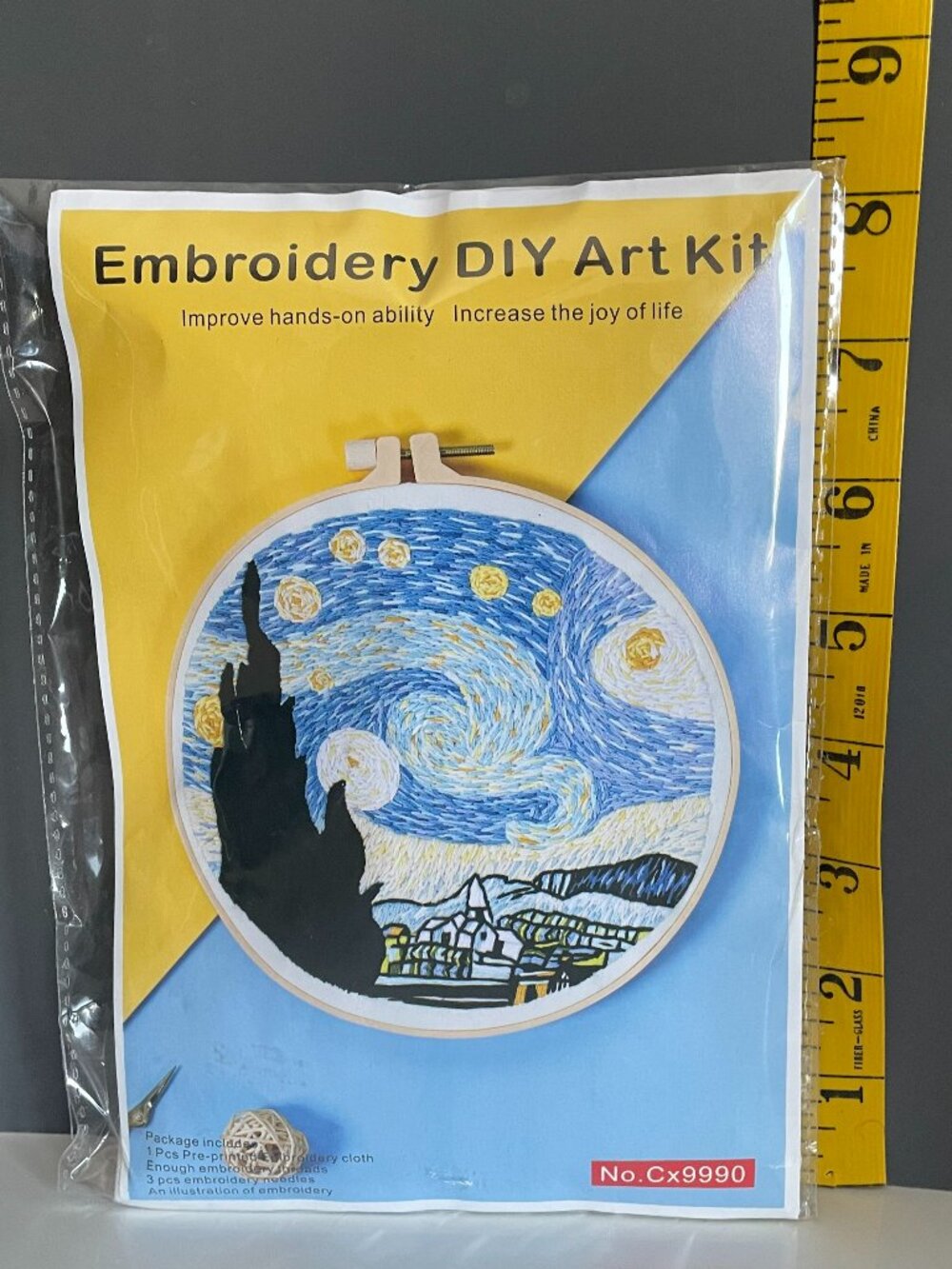 Van Gogh The Starry Night Pattern Embroidery Cross Stitch Kit